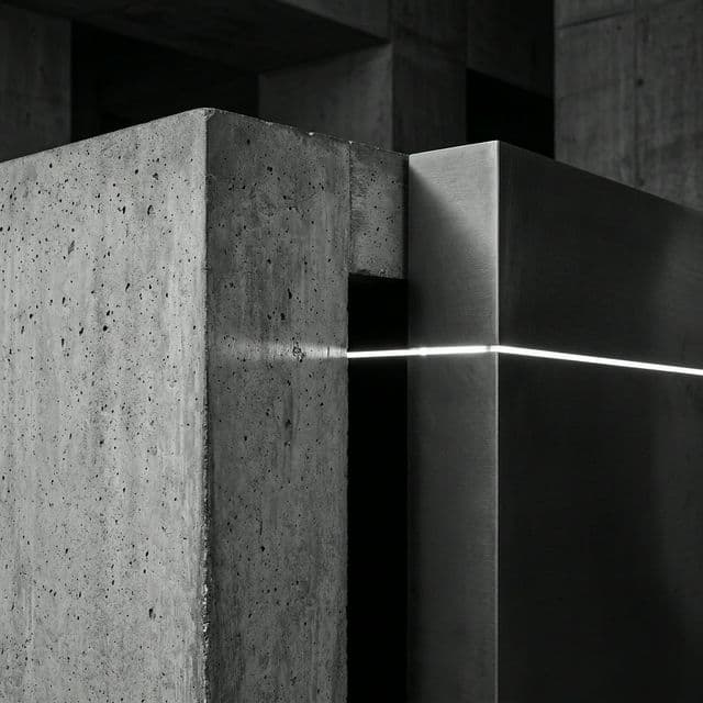 Abstract architectural structure representing engineering clarity